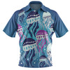 Australia Aboriginal Polo Shirt - Aboriginal Art Painting With Jellyfish Polo Shirt