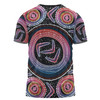 Australia Aboriginal T-shirt - Aboriginal Boomerang Dot Art T-shirt