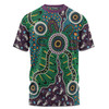 Australia Aboriginal T-shirt - A Dot Painting In The Style Of Indigenous Australian Art T-shirt