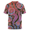 Australia Aboriginal T-shirt - Aboriginal Background Featuring Dot Design T-shirt