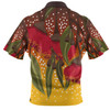 Australia Aboriginal Hawaiian Shirt - Red Eucalyptus Aboriginal Dot Art Hawaiian Shirt