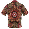 Australia Aboriginal Hawaiian Shirt - Brown Aboriginal Style Dot Painting Hawaiian Shirt