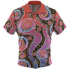 Australia Aboriginal Hawaiian Shirt - Aboriginal Background Featuring Dot Design Hawaiian Shirt