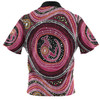Australia Aboriginal Hawaiian Shirt - Aboriginal Background Featuring Kangaroo Dot Design Hawaiian Shirt
