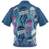 Australia Aboriginal Hawaiian Shirt - Aboriginal Art Painting With Jellyfish Hawaiian Shirt