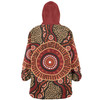 Australia Aboriginal Snug Hoodie - Brown Aboriginal Style Dot Painting Snug Hoodie