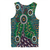 Australia Aboriginal Men Singlet - A Dot Painting In The Style Of Indigenous Australian Art Men Singlet