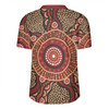 Australia Aboriginal Rugby Jersey - Brown Aboriginal Style Dot Painting Rugby Jersey