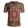 Australia Aboriginal Rugby Jersey - Brown Aboriginal Style Dot Painting Rugby Jersey