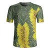 Australia Aboriginal Rugby Jersey - Yellow Bottle Brush Flora In Aboriginal Painting Rugby Jersey