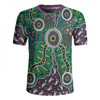 Australia Aboriginal Rugby Jersey - A Dot Painting In The Style Of Indigenous Australian Art Rugby Jersey