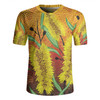 Australia Aboriginal Rugby Jersey - Aboriginal Art Of Yellow Bottle Brush Plant Rugby Jersey