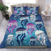 Australia Aboriginal Bedding Set - Aboriginal Art Painting With Jellyfish Bedding Set