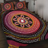 Australia Aboriginal Quilt Bed Set - Aboriginal Dot Art Design Quilt Bed Set