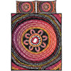 Australia Aboriginal Quilt Bed Set - Aboriginal Dot Art Design Quilt Bed Set