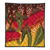 Australia Aboriginal Quilt - Red Eucalyptus Aboriginal Dot Art Quilt