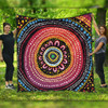 Australia Aboriginal Quilt - Aboriginal Showcasing Dot Art Design Quilt