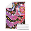 Australia Aboriginal Blanket - Aboriginal Background Featuring Dot Design Blanket
