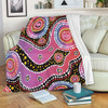 Australia Aboriginal Blanket - Aboriginal Background Featuring Dot Design Blanket