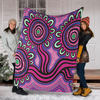 Australia Aboriginal Blanket - Dot Patterns From Indigenous Australian Culture Blanket