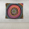 Australia Aboriginal Tapestry - Aboriginal Showcasing Dot Art Design Tapestry