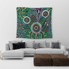 Australia Aboriginal Tapestry - A Dot Painting In The Style Of Indigenous Australian Art Tapestry