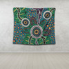 Australia Aboriginal Tapestry - A Dot Painting In The Style Of Indigenous Australian Art Tapestry