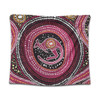 Australia Aboriginal Tapestry - Aboriginal Background Featuring Kangaroo Dot Design Tapestry