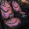 Australia Aboriginal Car Seat Cover - Aboriginal Background Featuring Dot Design Car Seat Cover