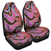 Australia Aboriginal Car Seat Cover - Aboriginal Background Featuring Dot Design Car Seat Cover