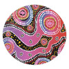 Australia Aboriginal Round Rug - Aboriginal Background Featuring Dot Design Round Rug