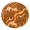 Australia Aboriginal Round Rug - Aboriginal Art Background Connection Concept Round Rug