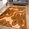 Australia Aboriginal Area Rug - Aboriginal Art Background Connection Concept Area Rug