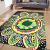 Australia Aboriginal Area Rug - Aboriginal Art Painting Decorated With The Colorful Dots Area Rug