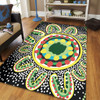 Australia Aboriginal Area Rug - Aboriginal Art Painting Decorated With The Colorful Dots Area Rug