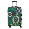 Australia Aboriginal Luggage Cover - A Dot Painting In The Style Of Indigenous Australian Art Luggage Cover