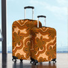 Australia Aboriginal Luggage Cover - Aboriginal Art Background Connection Concept Luggage Cover