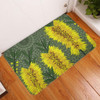 Australia Aboriginal Doormat - Yellow Bottle Brush Flora In Aboriginal Painting Doormat