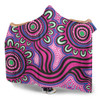 Australia Aboriginal Hooded Blanket - Dot Patterns From Indigenous Australian Culture Hooded Blanket