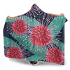 Australia Aboriginal Hooded Blanket - Australian Hakea Flower Artwork Hooded Blanket