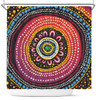 Australia Aboriginal Shower Curtain - Aboriginal Showcasing Dot Art Design Shower Curtain