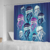 Australia Aboriginal Shower Curtain - Aboriginal Art Painting With Jellyfish Shower Curtain