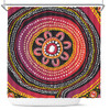 Australia Aboriginal Shower Curtain - Aboriginal Dot Art Design Shower Curtain