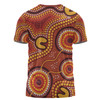 Australia Aboriginal T-shirt - Connection Concept Dot Aboriginal Colorful Painting T-shirt