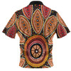 Australia Aboriginal Hawaiian Shirt - Beautiful Dotted Leaves Aboriginal Art Background Hawaiian Shirt