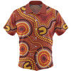 Australia Aboriginal Hawaiian Shirt - Connection Concept Dot Aboriginal Colorful Painting Hawaiian Shirt