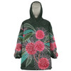 Australia Aboriginal Snug Hoodie - Australian Hakea Flowers Painting In Aboriginal Style Snug Hoodie