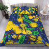 Australia Aboriginal Bedding Set - Australian Yellow Wattle Flower Artwork Bedding Set