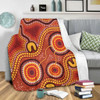 Australia Aboriginal Blanket - Connection Concept Dot Aboriginal Colorful Painting Blanket