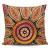 Australia Aboriginal Pillow Cases - Beautiful Dotted Leaves Aboriginal Art Background Pillow Cases